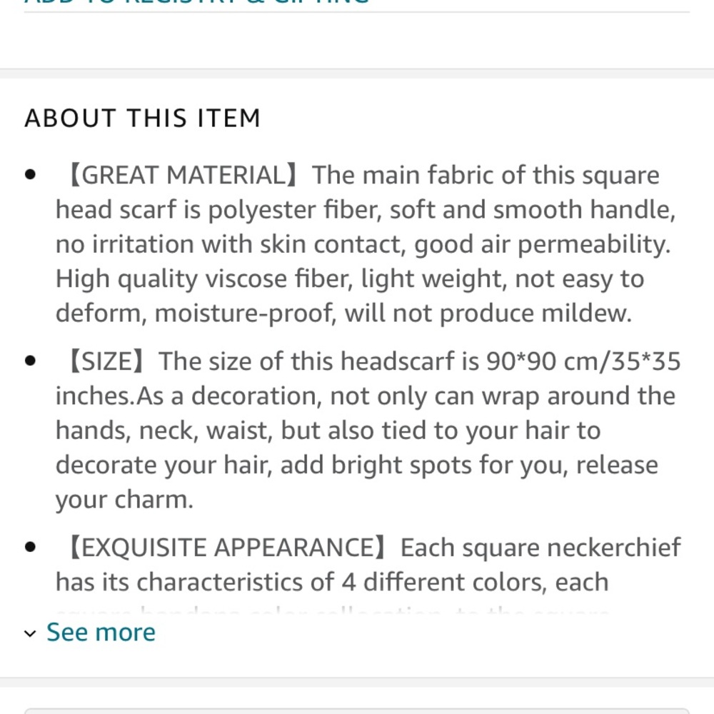 Satin Square Scarves Neck Hair Head Scarf 2 for 30 - Picture 2 of 8